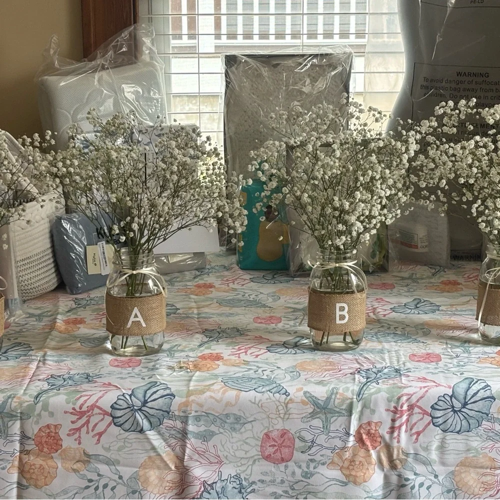 Baby Burlap Mason Jar Sleeves - Picture 3 of 3